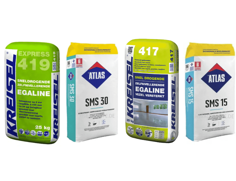 Kreisel 419 sneldrogende egaline 25KG zak, geschikt voor 2–100mm laagdikte