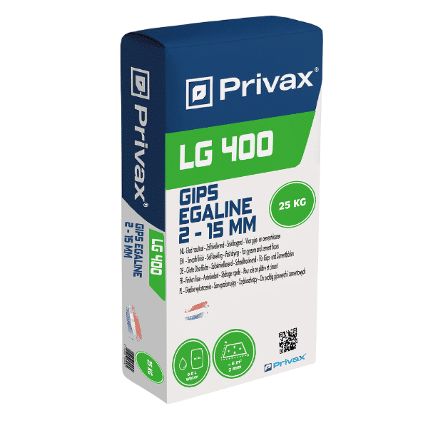 Privax 400 LG Gips Egaline 25 KG 2-15MM-1