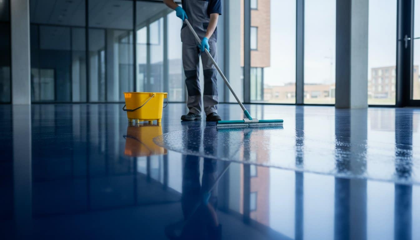Epoxyvloer schoonmaken: de complete checklist voor een blijvend resultaat