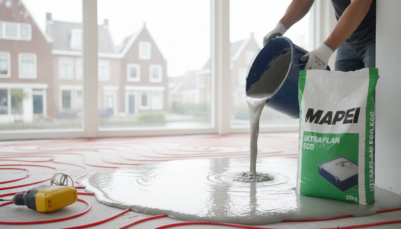 Mapei ultraplan eco voor vloerverwarming: de slimme keuze voor je vloer